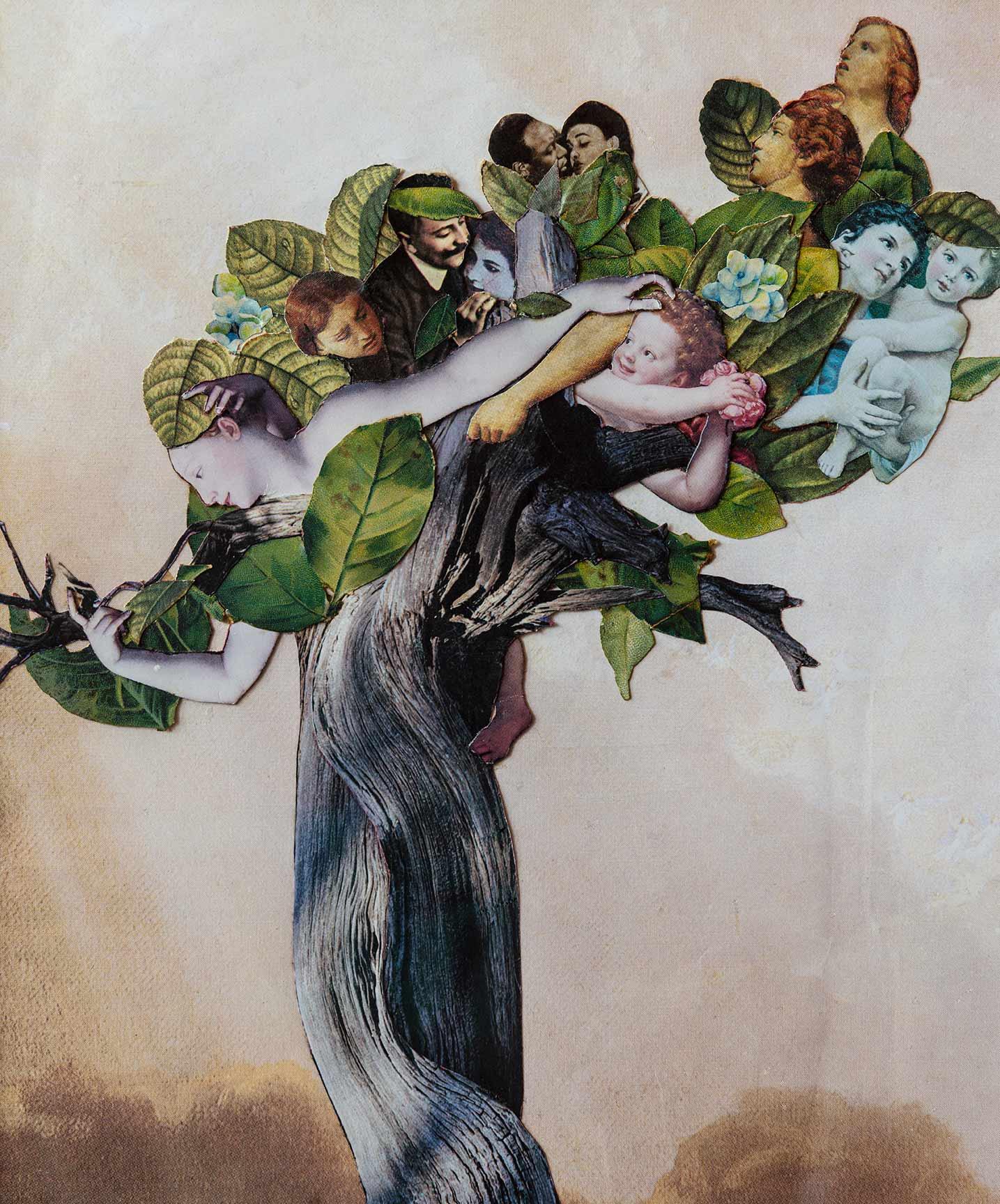 Apparition 21 - collage - Joan Hall 